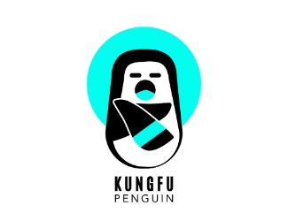 Projekt logo dla firmy KungFu Penguin | Projektowanie logo